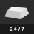 Silver 24/7 icon